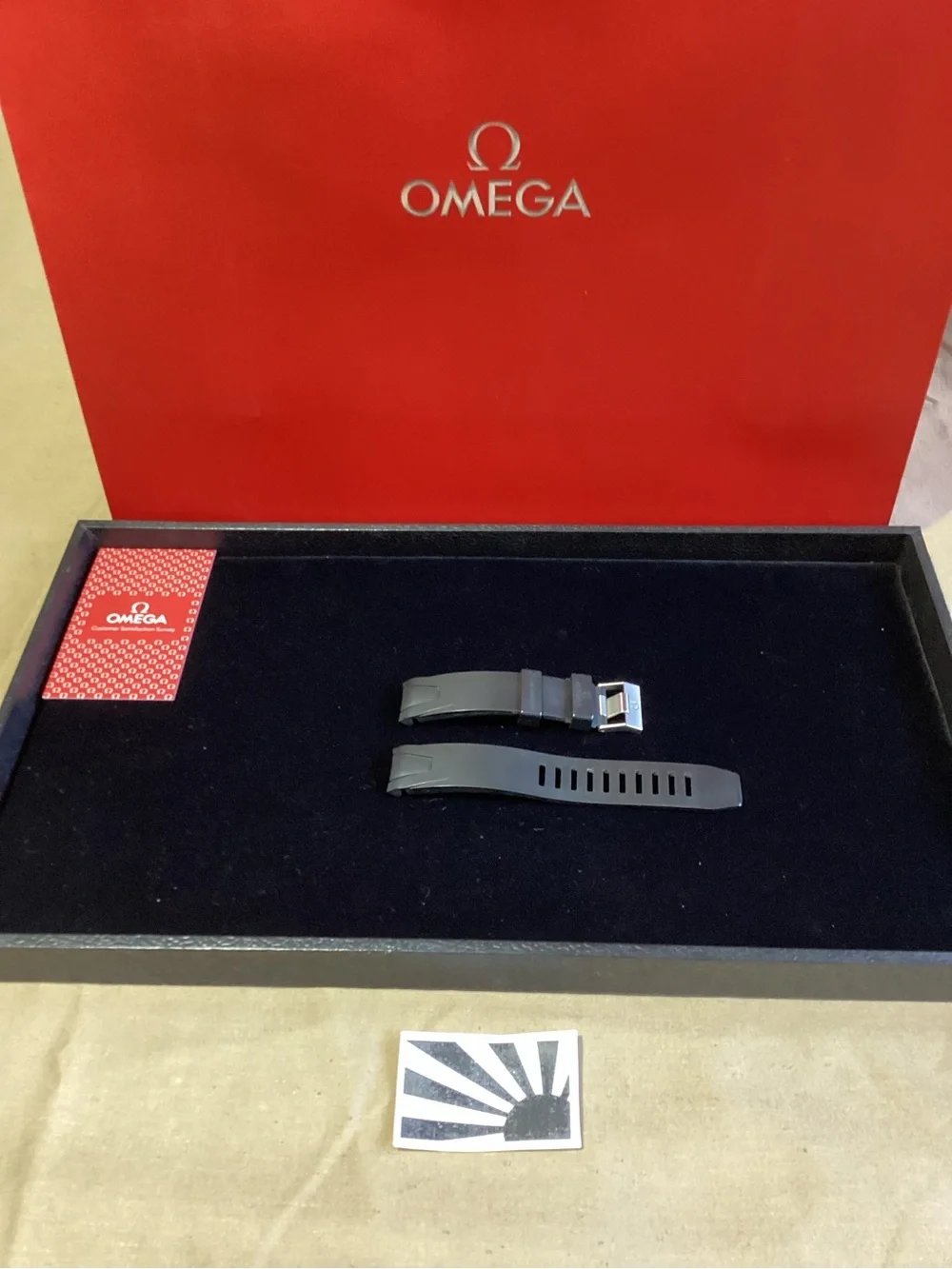 Omega Seamaster Pro Rubber Strap 20mm Ref. 98000085 + Tang Ref. 94512012